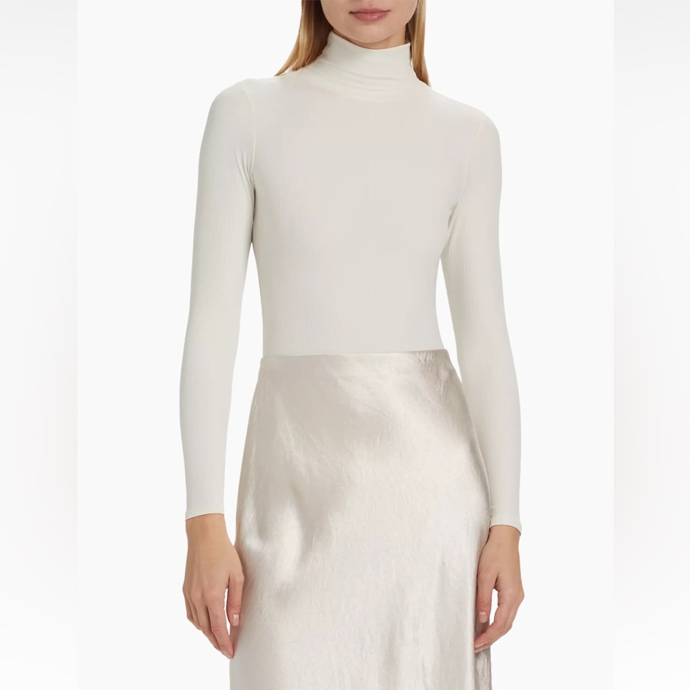 Spanx Rib-Knit Turtleneck Bodysuit Size Small NWT